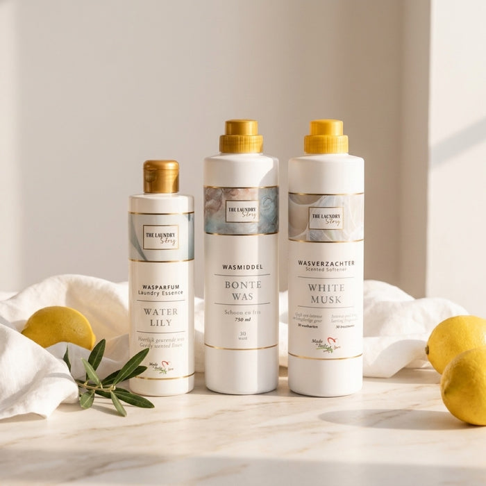 Complete Laundry Set Wasparfum + Wasmiddel + Weichspüler